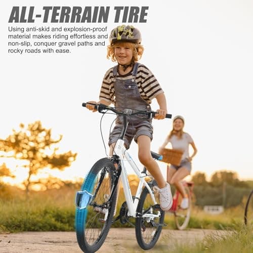 Ktaxon 20/24/26 Inch Mountain Bike, 7/21-Speed Adult Bicycle with Sturdy Steel Frame, Front Suspension, Excellent Twist Shifting, Easy to Assemble and Stylish Cool Look for Men Women