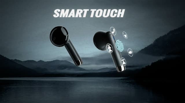 Wireless Earbuds, Bluetooth 5.4 Headphones in Ear with Noise Cancelling Mic, Bluetooth Earbuds Stereo Bass, IP7 Waterproof Sports Earphones, 32H Playtime USB C Charging Ear Buds Gray for Android iOS
