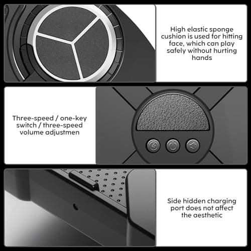 Music Boxing Machine Sport Toys for Kids and Adults,Wall Mounted Bluetooth Smart Punching Target,Training Pad Toy with Boxing Glove,Ideas Toys for Boys Girls Kids 3 4 5 6 7 8 9 10 11 12+ Years Old