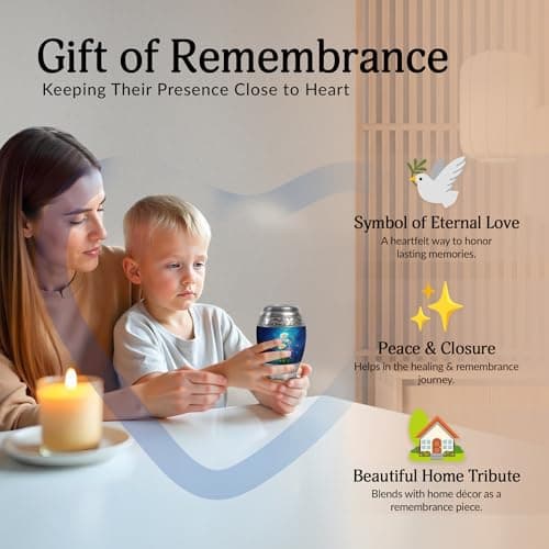 Daisy Urn for Ashes for Women Small Urns for Human Ashes Keepsake - Human Design Burial Urns - Keepsake Funeral Ash Holder & Memorial Gift - Peaceful Cremation Urn 3 Inches B0FSXYNRDS