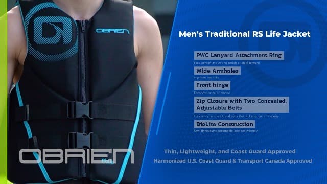 O'Brien Men's Traditional Neoprene USCGA Life Jacket