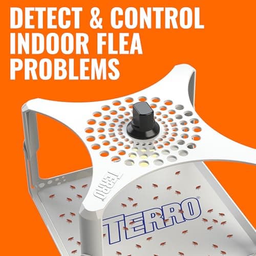 Terro T230 Indoor Electric Flea Trap and Killer - Refillable Flea Traps for Inside Your Home