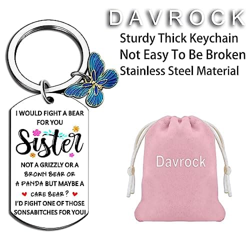 Funny Sister Birthday Gift Ideas From Brother Cute Keychain