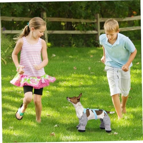 Dog Suspender Boots, Adjustable Suspender Boots for Dogs, Soft & Warm Dog, Dust-Proof for Winter, Outdoor Walking Shoes, Paw Protector for Small Medium Dogs