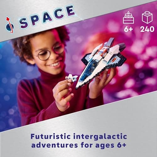 LEGO City Interstellar Spaceship Toy for Kids, Creative Play Space Building Set with Spacecraft Model, Drone, and Astronaut Figure, Building Toy for Boys, Girls and Kids Ages 6 and Up, 60430 B0CGY4H58S