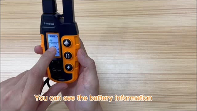 Bousnic Dog Shock Collar - 3300Ft Dog Training Collar with Remote for 5-120lbs Small Medium Large Dogs Rechargeable Waterproof e Collar with Beep (1-8), Vibration(1-16), Safe Shock(1-99) (Orange)