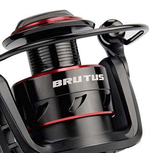 KastKing Brutus Spinning Reel, Freshwater Spinning Fishing Reels, Graphite Frame, CNC Aluminum Spool, 5.2:1 Gear Ratio, 4+1 Ball Bearings