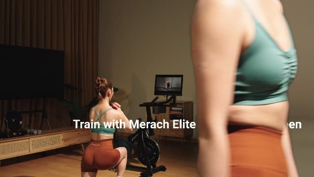 MERACH Exercise Bike, Brake Pad Stationary Bike with Exclusive App, Low Noise Indoor Cycling Bike with 300lbs Weight Capacity, Tablet Mount and Fitness Courses for Weight Loss