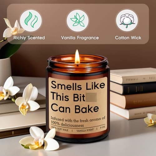 Funny Christmas Bake Gifts for Baking Lovers, Bread Bakers, Pastry Chef, Birthday Ideas for Friend, Culinary Student, Woman GSPY Candle, Gifts for Bakers, Baking Gifts for Women, Men, Sourdough Baker B0F12NQ3HC