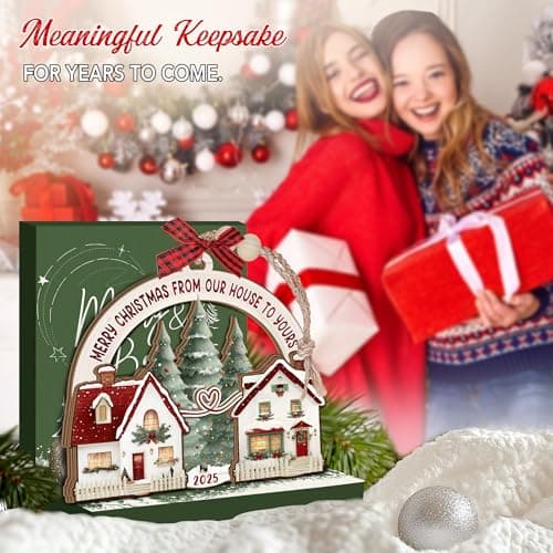 Neighbor Christmas Ornament 2025 – Neighbor for Women Men, Friendship Ornament for Bestfriends, Merry Christmas Next Door Neighbor Gift Idea, Wooden Hanging Tree Decoration