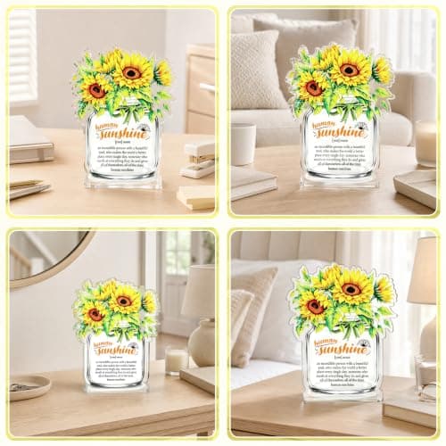 Motivational Inspirational Gift for Coworker Teacher Employee Leader Friend Coach, Definition Acrylic Office Desk Decor Human Sunshine Appreciation Gifts, Christmas Thank You Gifts for Women Men B0H3C7LC9Y