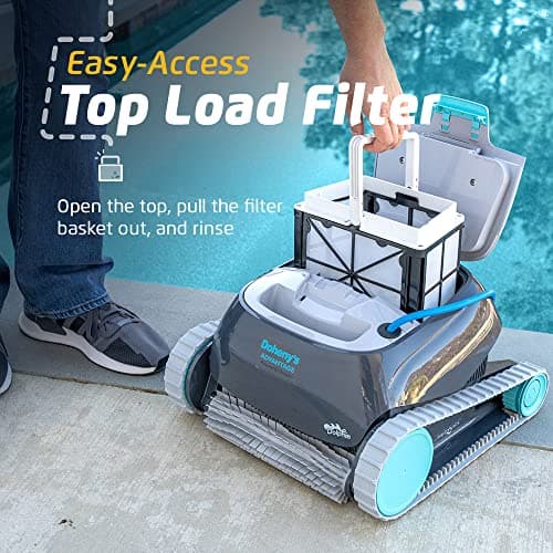 Dolphin Advantage Automatic Robotic Pool Vacuum Cleaner, Wall Climbing, Active Scrubber Brush, Ideal for In-Ground Pool Types up to 33 FT in Length