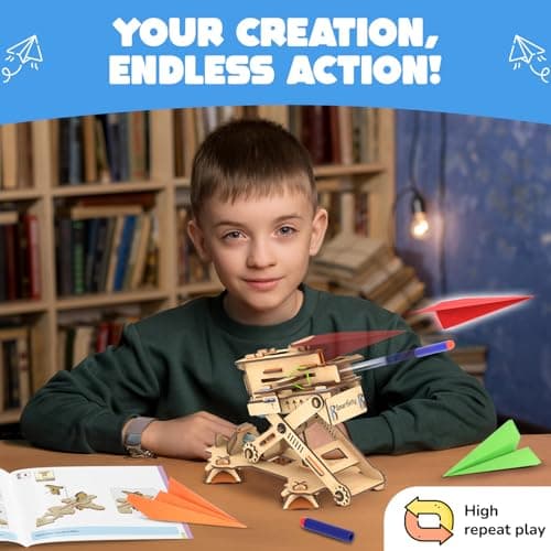 Smartivity 2in1 Hydraulic Airplanes & Darts Launcher STEM Toy for Kids Ages 6-14 Years I Cool Birthday Gifts for Boys & Girls | DIY Science STEM Kit for 6, 8,10,12,14 Years I Engineering Game