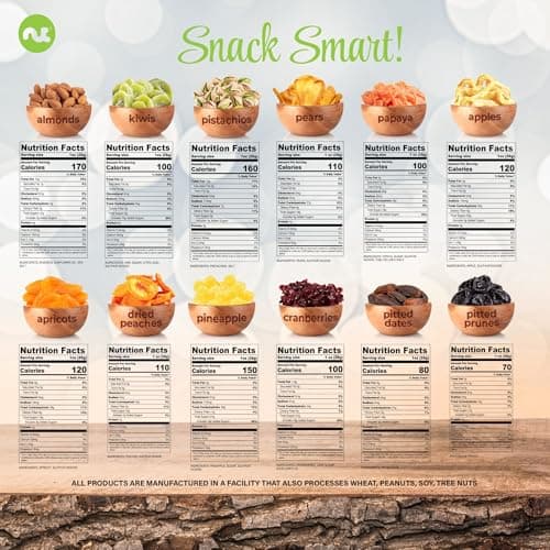 in White Gold Box Food Arrangement, Healthy Snack Care Package, Kosher NUT CRAVINGS - Dried Fruit & Mixed Nuts Gift Basket (12 Assortments) B07K8RCCB9