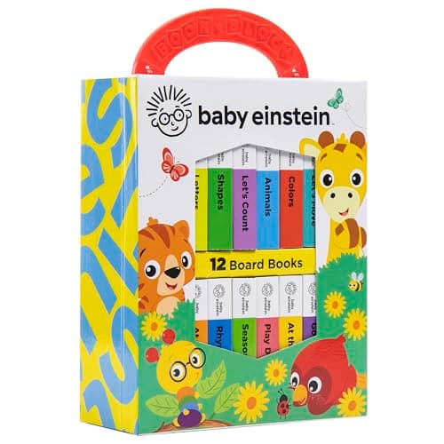 Baby Einstein - My First Library Board Book Block 12-Book Set - First Words, Letters, Counting, and More! - PI Kids 1503751864