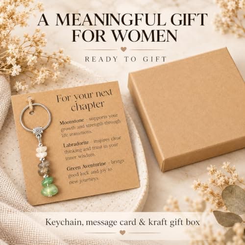 Cute Keychain Best Friend, Coworker Gifts, Teacher, Nurse, Retirement Gift For Woman, Crystal Key Chains For Farewell, Going Away, Leaving, Housewarming, New Job (For Your Next Chapter)