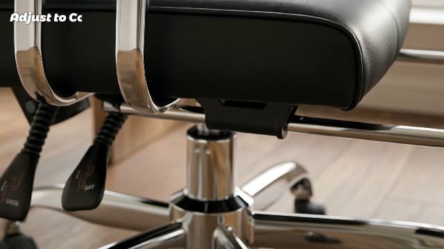DUMOS Big and Tall Home Office Desk Chair, Gaming Computer Chair, Executive Ergonomic Chair with Footrest, High Back Reclining, Adjustable Armrests and Comfy Lumbar Support, PU Leather, Black