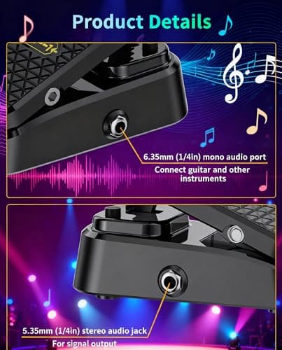 Expression/Volume Guitar Effect Pedal VP-01, Universal Expression Pedal 2 in 1 for Keyboards, MIDI Keyboards/Controllers and Supported Guitar Effects Pedals