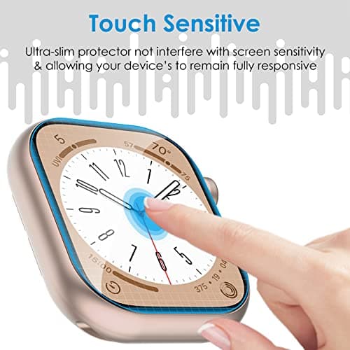 UniqueMe 6 Pack for Apple Watch Screen Protector 40mm, Apple Watch SE 3/SE 2/SE Series 6/5/4 Screen Protector [Upgrade Flexible Film] Anti-Scratch [Non-Bubbles] Soft HD TPU Clear Film for iWatch 40mm