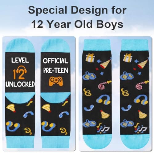 Juesly Birthday Gifts for Boys, 5-18 Years Old Sock for Boys, Presents for 5-18 Year Boy B0DLBBHX51