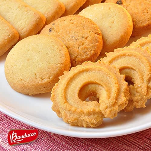 Bauducco Assorted Butter Cookies Tin, 12 oz (Pack of 1) – Traditional Danish Shortbread Style Cookies, Perfect Holiday Gift or Sweet Snack Treat - No Artificial Colors