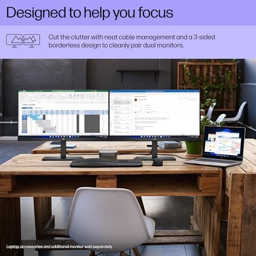 HP Series 3 27 inch FHD Monitor, Full HD Display (1920 x 1080), IPS Panel, 1300:1 Contrast Ratio, 250 Nits, Eye Ease with Eyesafe Certification, Black, 327se (2025)