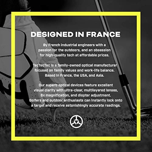 TecTecTec TecTecTec ULT-G Stylish, Lightweight and Multi-Functional Golf GPS Watch, Durable Wrist Band with LCD Display, Worldwide Preloaded Courses - Black