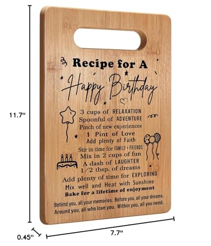 2026 Birthday Gifts for Women Men, Birthday Gifts for Him Her, Years Old Birthday Gifts, Birthday Gift Ideas, Birthday Decorations for Women Men, Happy Birthday Cutting Board Gifts B0CP8WZKRQ