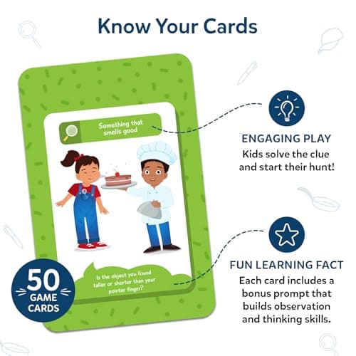 Skillmatics Scavenger Hunt Card Game - Found It, Educational Game, Perfect for Home, School, Travel, Playdates & Party Games, Gifts for Kids and Families, Screen-Free Fun for Ages 4, 5, 6, 7