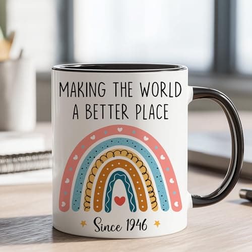 GLAKEUN 1946 Making Mug - Happy 80 Year Old 1946 Presents - 80th Present Ideas - 80th Birthday Mug, Unique Gifts for Her - Him, Men, Women, Wife, Sister, Best Friend - Funny Gag Coffee Cup