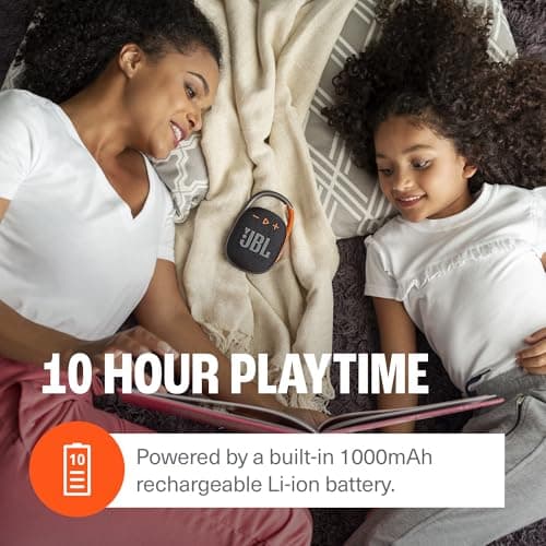 JBL Clip 4 - Portable Mini Bluetooth Speaker, big audio and punchy bass, integrated carabiner, IP67 waterproof and dustproof, 10 hours of playtime, speaker for home, outdoor and travel (Black) B08PJ7JMQM