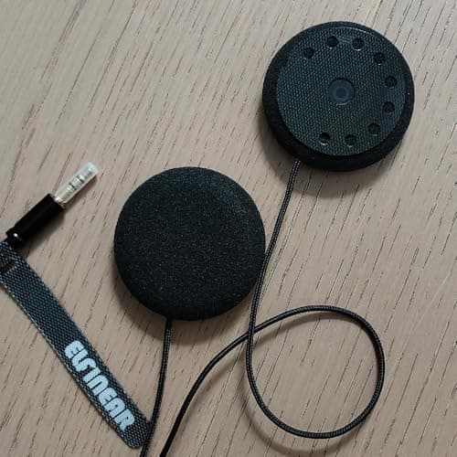 Acoustix Elite Helmet Speakers, Black, 45mm Dynamic Drivers, HiFi Crystal Copper Wire, 3.5mm AUX Compatible with Most Communicators (ACOUSTIX Elite 45MM)