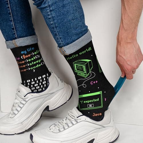 Funny Job Socks for Boss & Manager, Nerds, Programmers, Quilters – Christmas Gifts, Stocking Stuffers for Men & Women