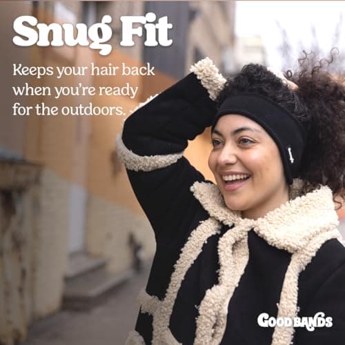 Good Bands Winter Fleece Ear Warmer Headband for Men and Women - Unisex ear muffs - Gear for Cold Weather – Perfect Head Bands for Ski, Cycling, and Running