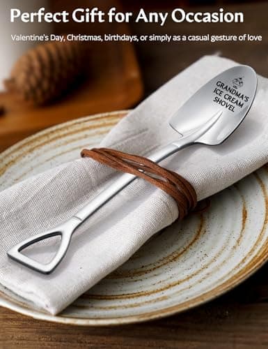 Personalized Gifts for Grandma, Grandma Christmas Gifts, Mothers Day Gifts for Grandma, Unique Grandma Gifts Grandma's Ice Cream Shovel, Funny Birthday Christmas Gifts for Grandma B0GTW4K46M