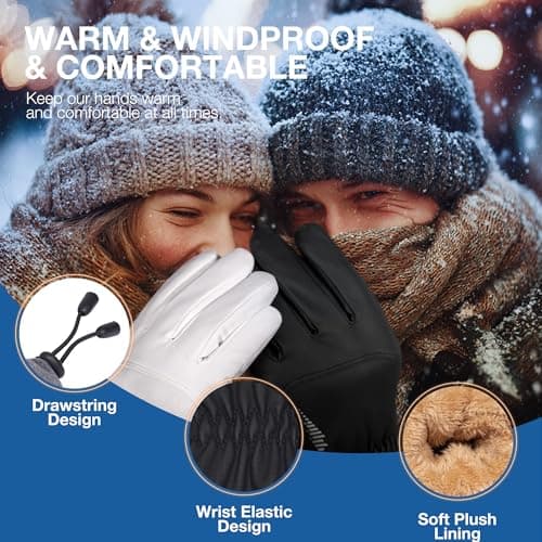 SIMARI Winter Waterproof Warm Gloves Women Men with Touchscreen Fingers, Ski Snow Windproof for Cold Weather Thermal, for Running Hiking Driving Cycling Outdoor Sports Daily Work