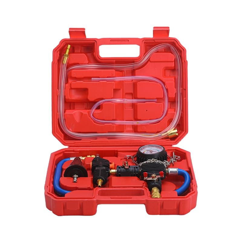 Vacuum Type Coolant Filling Tool Kit, Automotive Radiator Purge and Antifreeze Refill Tool Housing Hose with Adapter for Most Cars, Vans, SUVs and Trucks