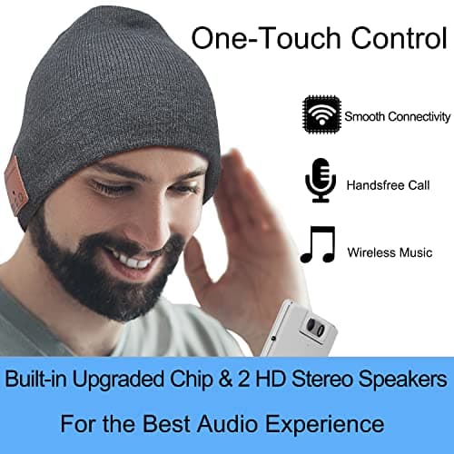 Bluetooth Beanie Headphones Hat Unique Christmas Tech Gifts