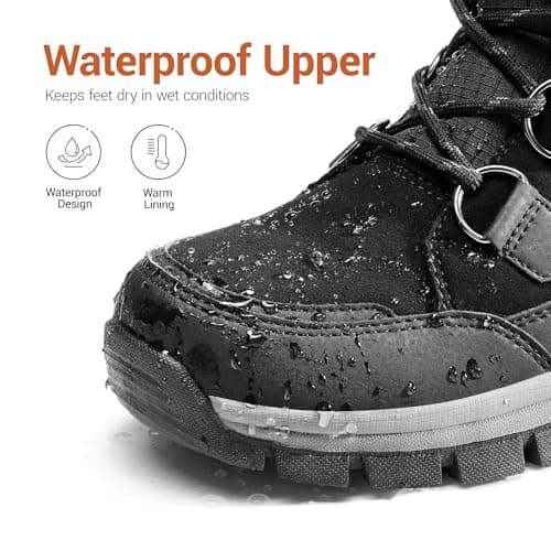 DREAM PAIRS Waterproof Snow Boots for Women, Faux Fur Cozy Warm Insulated Winter Boots Lace Up Mid-Calf Outdoor Shoes for Walking Hiking Hespera