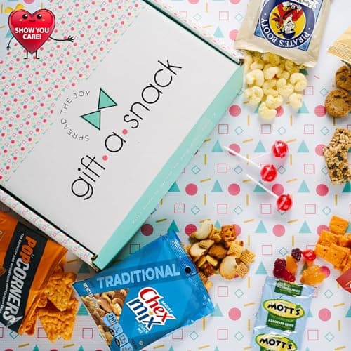 Graduation Birthday Treats Gift Basket, Nutritious Granola Breakfast Bars Office Food Assortments & Variety Gifts Gift A Snack - Healthy Snack Box Care Package + (50 Count) Greeting Card B08L8RQDBF
