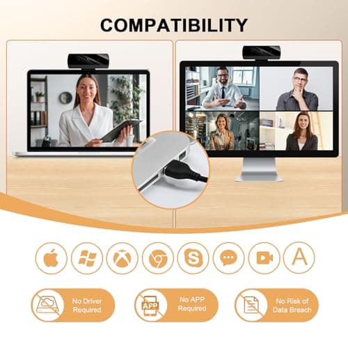 Diccik Webcam for PC, Full HD 1080P Video Calling, HD Light Correction, Works with Skype, Zoom, FaceTime, Hangouts, PC/Mac/Laptop/MacBook/Tablet