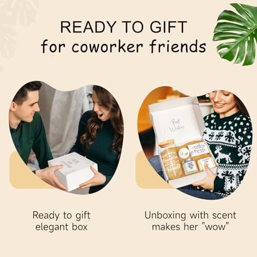Coworker Friend Gifts for Women, Gifts for Coworkers, Coworker Friendship Gift for Women, Funny Coworker Birthday Present for Work Friends, Going Away, Farewell Gift for Office Friend Bestie w Glass B0F1F672M1