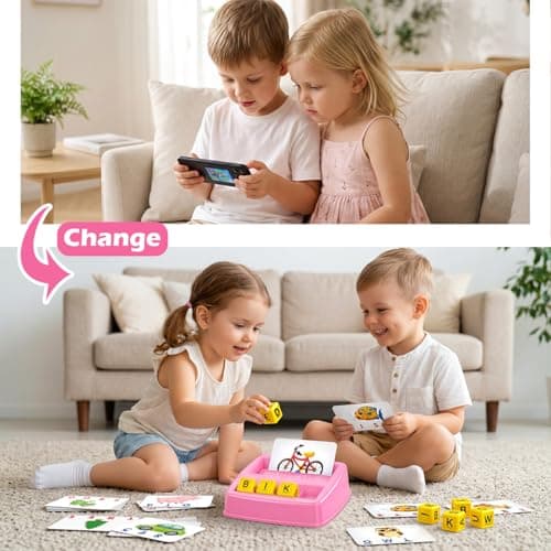 NARRIO Educational Toys for 3 4 5 Year Old Girl, Matching Letter Game Puzzles for Kids Ages 4-6, Preschool Learning Toys for Toddlers 2-4 Year Old Girl Gifts B08NXCK6MY