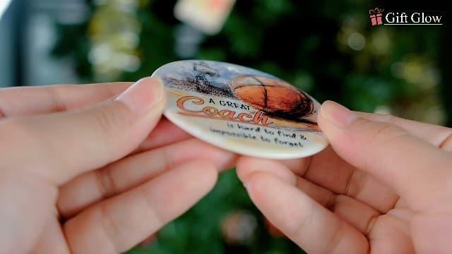 Basketball Coach Appreciation Gifts 2025 - Basketball Coach Christmas Ornament, Ceramic Sports Ornaments for Christmas Tree, Thank You Gifts for Mentor from Basketballs Athletes Team
