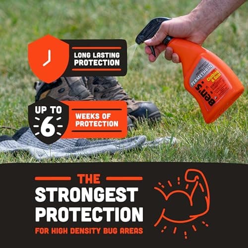 Ben's Clothing & Gear Insect Repellent - Long-Lasting Insect Protection Spray for Clothes & Gear - Contains Permethrin & Lasts Up to 6 Weeks - 24 fl oz