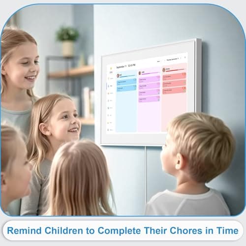 15.6 Inch Digital Calendar Wall Touch Screen Chore Chart, 32GB Electronic Calendar + Smart Family Planner, Wall and Desk Mountable, Gifts for Women Men, Christmas Gifts for Mom Dad