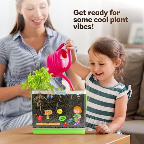 Birthday Gifts for Boy, Girl 4, 5, 6, 7, 8, Year Old - Science STEM Toy & Craft Growing Kits for Ages 4-8, 6-8 Years Root Viewer Kit for Kids - Grow Your Own Plant for Boys & Girls Gifts B0CRK33YXD