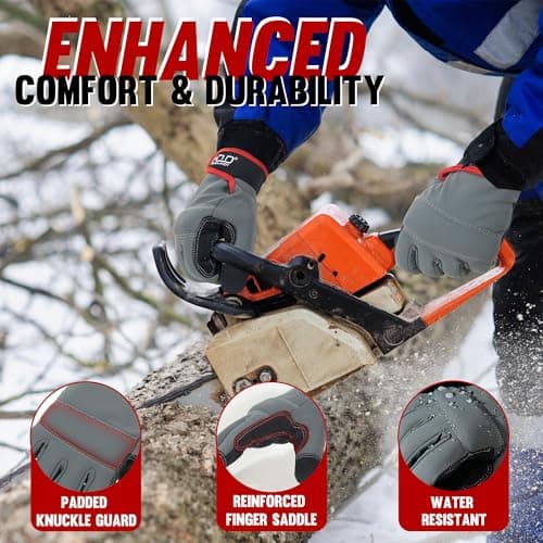 HANDLANDY Work Gloves for Men & Women, Utility Mechanic Working Gloves Touch Screen, Flexible Yard Work Gloves