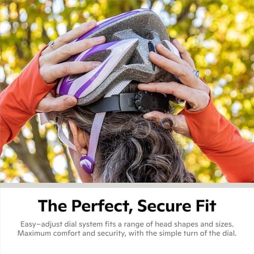 Schwinn Thrasher Helmet for Adults, Size 58-62 cm for Riders Ages 14+, Microshell, Adjustable Dial & Straps, Interior Padding, Air Vents, Lighted or Unlit, Visor, Adult Bike Helmet