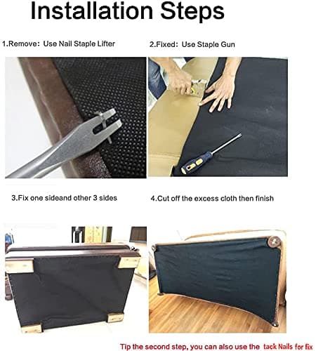 W 39inch by L 118inch Upholstery Cambric Dust Cover Fabric Replacement,Bottom Cloth Nonwoven Dust Cover for Chairs,Underside of Upholstered Furniture